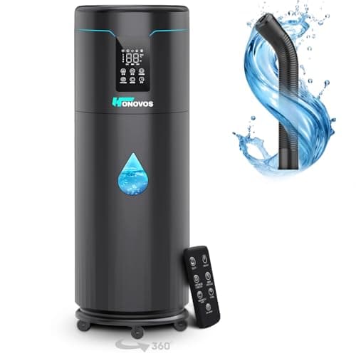 Honovos 17L Anti-Leak Ultrasonic Tower Humidifier with Washable Ceramic Filter