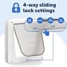 PetSafe Manual Interior Cat Door with 4-Way Locking for Hollow Wood Doors