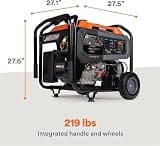 Generac 12,500-Watt Tri-Fuel Portable Generator with COsense Safety Technology