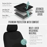 FH Group Universal Washable Cloth Full Seat Covers for SUVs and Sedans