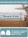 Bedecor Affordable Cotton Terry Waterproof Queen Size Mattress Protector