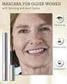 60 Plus Cosmetics Hypoallergenic Tubing Mascara for Mature Women (Brown)
