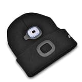 Etsfmoa Unisex USB Rechargeable LED Beanie Cap with 3 Brightness Modes
