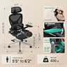 CAPOT Ergonomic Mesh Office Chair with L1-L5 Lumbar Support and 4D Arms