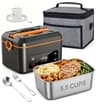 RUDAP Cordless Electric Lunch Box with 24000mAh Battery and Power Bank