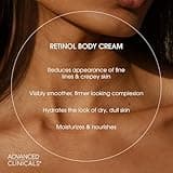 Advanced Clinicals Retinol Body Lotion & Face Moisturizer Pump Bottle