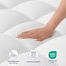 ELEMUSE Extra Thick Overfilled Down Alternative Mattress Pad Cover King