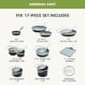 GreenPan Swift 17-Piece Non-Toxic Ceramic Nonstick Cookware Set