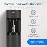 Brio Self-Cleaning Bottom Loading Water Cooler Dispenser in Black Stainless
