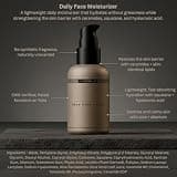 HygieneLab Daily Face Moisturizer with Ceramides Squalane and Aloe Vera