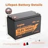 LVGINE 12V 100Ah Group 31 LiFePO4 Rechargeable Lithium Iron Phosphate Power Battery