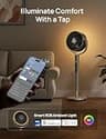 Govee 52-Inch Low Profile Smart Ceiling Fan with Custom RGBIC Lighting