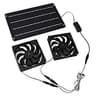 Vingvo 20W Solar Powered Exhaust Fan for Chicken Coops and Greenhouses