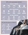 RELX Full Body SL-Track Smart Massage Chair with AI Voice Controls & Heat