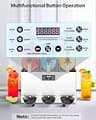VEVOR 45L Triple-Tank Commercial Slushy Machine with Digital Temp Controls