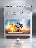 AuKing TOF 1080p Smart Projector with Real-Time Auto Focus and Whale OS