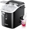 EUHOMY Portable Countertop Nugget Ice Maker with Carry Handle and 34 lbs Yield