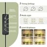GENTINGBRO 62.2-Inch 12-Tier High-Capacity Indoor Plant Rack with Grow Lights