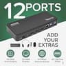 Plugable USB-C Triple HDMI Display Docking Station with 100W Host Charging