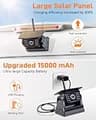 Rohent A70 Wireless Solar Magnetic Backup Camera with 7-Inch 1080P Monitor