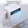 Electactic 10,000 BTU Saddle-Style Window Air Conditioner with Sleep Timer