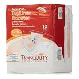 Tranquility TopLiner Super-Plus Disposable Booster Pads, 32 x 14, 12 Count