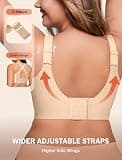 LetsJoli Women's Seamless Wireless Push-Up Jelly Bra with Full Coverage