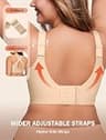 LetsJoli Women's Seamless Wireless Push-Up Jelly Bra with Full Coverage