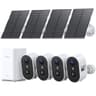 aosu true 2K HD Wireless Solar Outdoor Security Camera 4-Pack with AI Human Detection