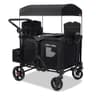 Radio Flyer Voya 2.0 XT 4-Seat Folding Stroller Wagon with Flatbed Hauling Mode
