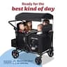 Radio Flyer Voya 2.0 XT 4-Seat Folding Stroller Wagon with Flatbed Hauling Mode