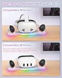 Kinwin Magnetic RGB Charging Station Dock for Meta Quest 3 with Controller Batteries