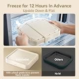Felizbebe Instant Ice Cream Roller Tray Kit with Lid, Spatulas, and SUS316 Steel