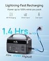 DaranEner 192Wh LiFePO4 Portable Power Station with Dual 300W AC Outlets