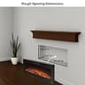 Touchstone Sideline 50-Inch Smart Recessed Wall Mounted Electric Fireplace