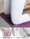 Heathyoga Eco-Friendly Non-Slip TPE Yoga Knee Pad Cushion 12mm with Carrying Strap