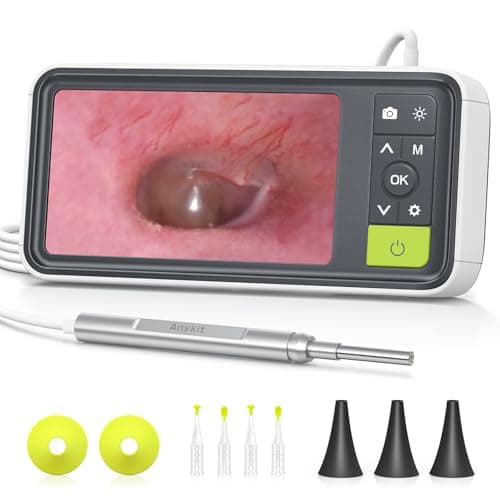 Anykit Digital Otoscope with 4.5-Inch HD Screen and Built-In Gyroscope