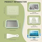 Wdabolu Rolled Ice Cream Maker Tray SUS 304 Stainless Steel Instant Freeze Plate
