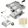 MZTOGR Manual Pasta Maker Machine Complete Set with Ravioli Attachment and Rack