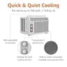 Amazon Basics 5,000 BTU Window Air Conditioner with Washable Filter and Quiet Cooling