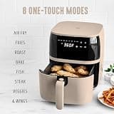 GreenLife Compact 5.3-Quart Electric Air Fryer Oven with Ceramic Basket