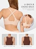 Luckmeey Invisible U-Back Wireless Bra with Crossable Straps and Jelly Support