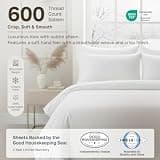 California Design Den Luxury 600 Thread Count 100% Cotton Sateen Queen Sheet Set