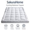 Premium 1000 GSM Extra Thick Cooling Bamboo Down Alternative Topper Queen