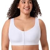 DELIMIRA Women's Wireless Posture Bra with X-Shape Back Reinforcement