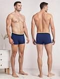 TIICHOO Washable Fecal Incontinence Boxer Briefs for Men, 5-Pack, Assorted