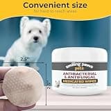 Smiling Paws Pets Antibacterial & Antifungal Medicated Wipes for Dogs & Cats