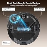 ILIFE A30s Robot Vacuum with LiDAR Mapping, 150-Min Runtime, and 10,000Pa Suction