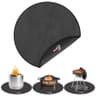 DocSafe 48-Inch Round Fire Pit Mat for Large Decks, Patios, and Outdoor Spaces