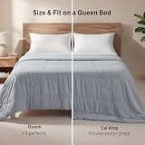 Bedsure Dual-Sided Cool Tech Lightweight Comforter for Night Sweats, Queen Size